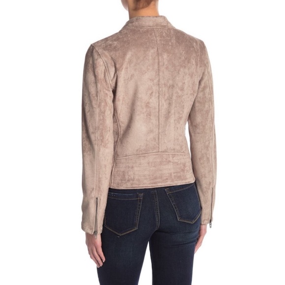 Blank NYC Faux Suede Moto Jacket Size Medium - Picture 3 of 9